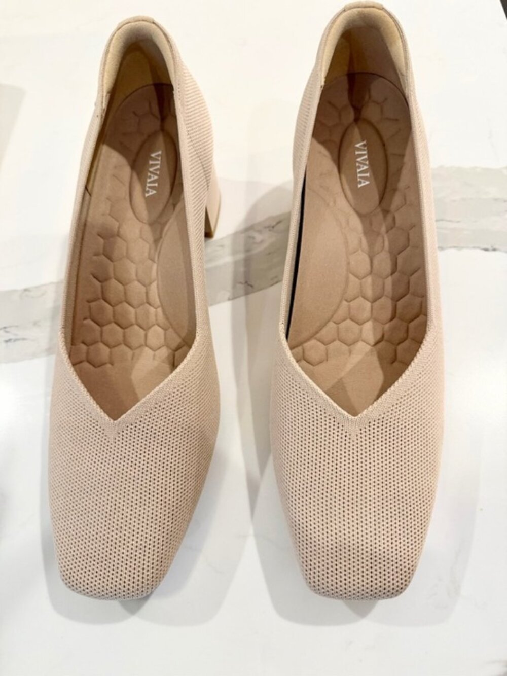 Vivaia Square-Toe Stress Free Chunky Heels (Megan) Size 42 (US 10.5)